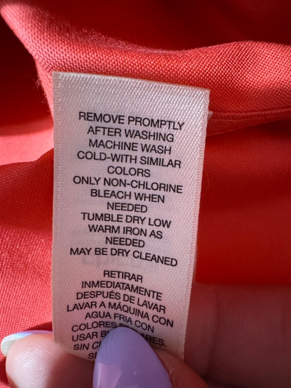 Chico’s Effortless Cotton Shirt NWT Size 2 Party Punch Button Up Casual Workwear - Picture 11 of 11
